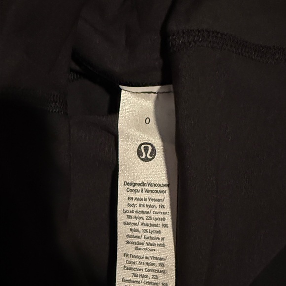 lululemon Groove Nulu Foldover-Waist Flared Pant black size 0 NWT - Picture 6 of 12